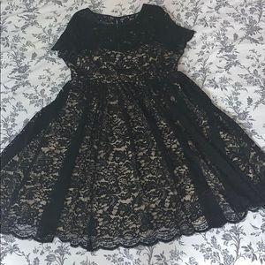 Torrid Black Lace Skater Dress